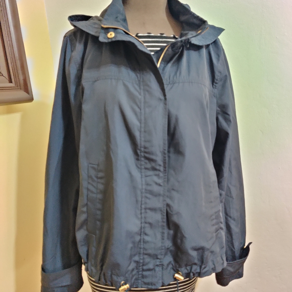Zara Navy Windbreaker Jacket XL